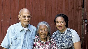 Lydia Clemmons Jr. (right) with her parents, Jackson and Lydia Clemmons