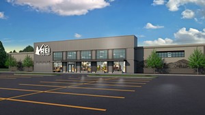 Rendering of the new REI store