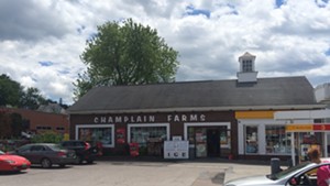 A Champlain Farms gas station on Main Street in Burlington.
