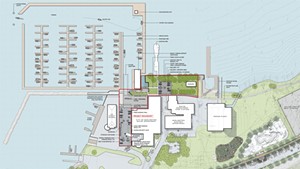 A rendering of Burlington Harbor Marina Phase 1
