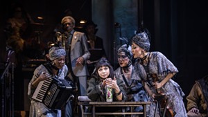 Eva Noblezada and the Broadway cast of 'Hadestown'