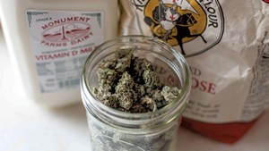 Some of the ingredients "Bobby" uses to make cannabis-infused sausage and gravy