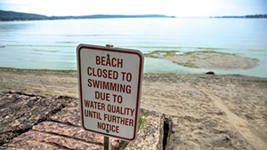 Pollution in Lake Champlain has led to beach closures in recent summers.