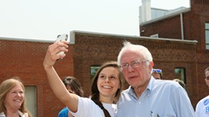Sen. Bernie Sanders (I-Vt.) in Iowa in July