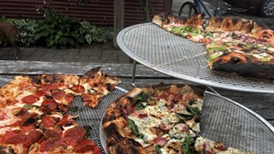 Pizza at Dogwood Bread in Wadhams, N.Y.