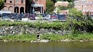 A Montpelier lot that drains directly into the Winooski River