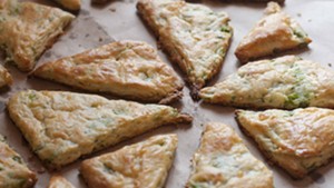 Cheddar + broccoli + some stuff in your pantry scones