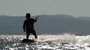 Kiteboarding on Lake Champlain [SIV415]