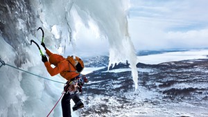 Ice climbing in Newfoundland