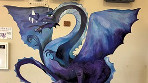 "Draco" mural at Miller's Run School in Sheffield