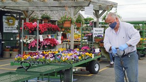 Chris Conant, co-owner of Claussen's Florist, Greenhouse & Perennial Farm