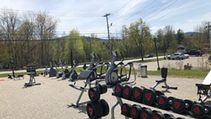 Club Fitness of Vermont parking lot in Rutland