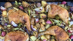 Sheet pan chicken with roasted vegetables