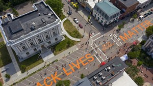 Volunteers Paint 'Black Lives Matter' on Main Street