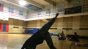 Yoga class at the Greater Burlington YMCA