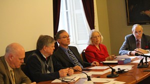 Senate Rules Committee members Joe Benning, John Campbell, Phil Baruth, Peg Flory and Dick Mazza