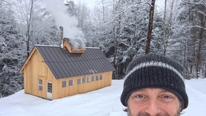Cory Krieg and his Bethel sugar house