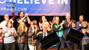 Sen. Bernie Sanders in New Hampshire in January