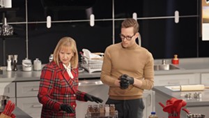 Thomas McCurdy and his mother, Cathy Jacobson, competing on 'Crime Scene Kitchen'