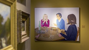 "Supper" by Alex Katz, gallery view