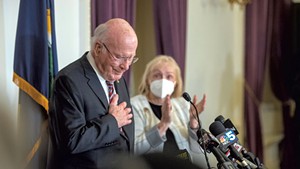 Sen. Patrick Leahy and his wife, Marcelle, on Monday