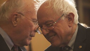 Sen. Patrick Leahy, left, and Sen. Bernie Sanders in 2014