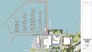 Current rendering of Burlington Harbor Marina