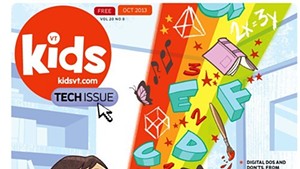 Interactive Print: A Tour of Kids VT's Tech Issue Cover