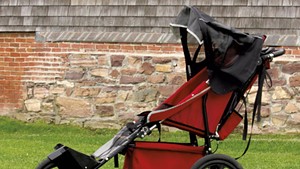An adaptive stroller purchased for Shelburne Farms