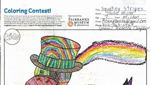 "Squeaky Stripes" by Hallie Miller, age 7, Milton
