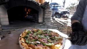 Common Roots' Flatbread Friday at Wheeler Homestead's outdoor oven