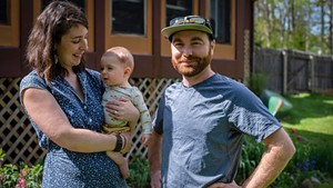 Alison and Casey Gianfagna with their son, Alder