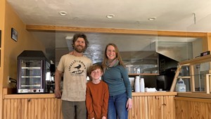 Edge Fuentes, Katie Spring and their son, Waylon, of Good Heart Farmstead