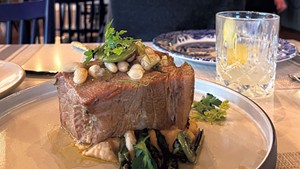 Slow-roasted Vermont pork shoulde