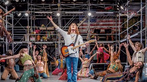 The cast of Hair