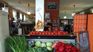 Local and organic produce at Moon Dog Café