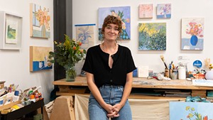 In a South End Studio, Emerging Painter Charlotte Dworshak Works With a Master: Her Mom