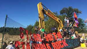 Pipeline protesters in New Haven