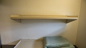 An empty cell at Northwest State Correctional Facility