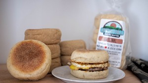 Breakfast sandwich with Birch Hill English Muffins