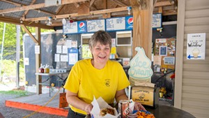 Kim Jewell at Queen Bee's Snack Bar