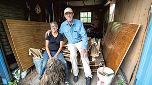Quirky Pet owner Cindra Conison with her husband, Richard Sheir, and their dog, Joshe