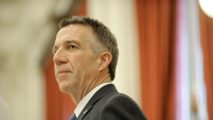 Gov. Phil Scott delivers his inaugural address last Thursday at the Statehouse