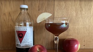 Cuffing Season cocktail made with Woods Cider Mill boiled cider