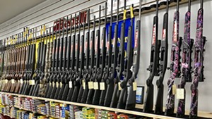 Guns at a shop