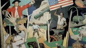 Paul Sample's 1958 mural, "Tribute to Vermont"