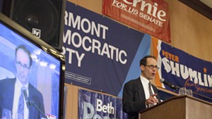 Dean Corren delivers a concession speech on election night in November 2014.