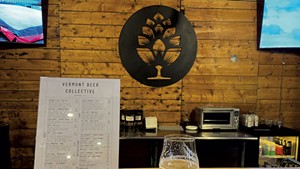 A glass of River Roost Brewery's Project Object #22 at Vermont Beer Collective