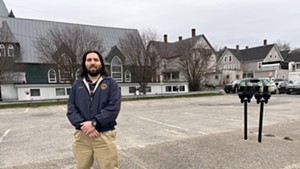 Barre City Manager Nicolas Storellicastro at the Seminary Street parking lots.