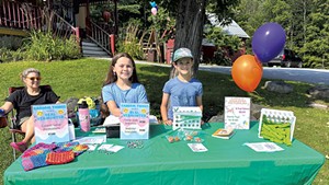 Ezra and Lyra selling their wares at Crafty Kids Farmers Market